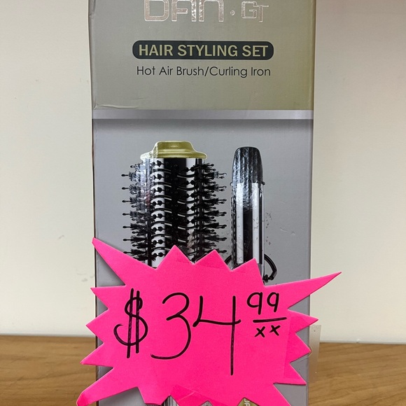 DAN•GT HAIRSTYLING SET HOT AIR BRUSH/CURLING IRON - Picture 2 of 4